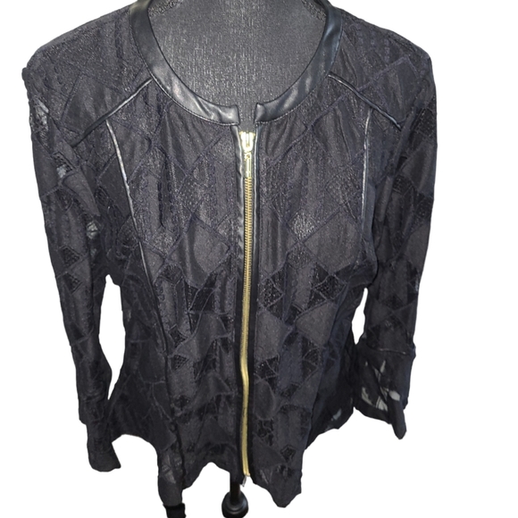 💕INC Delicate Black Blazer💕Size Large - Picture 4 of 12